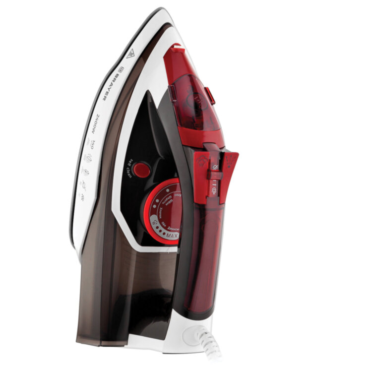 Утюг BRAYER BR4005, 2400 Вт, керамическое покрытие, самоочистка, антикапля, антинакипь, автоотключение, коричневый, 456113