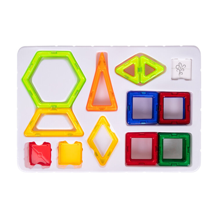 Магнитный конструктор BIG MAGNETIC BLOCKS-42, 42 детали, BRAUBERG KIDS, 663846, 663846