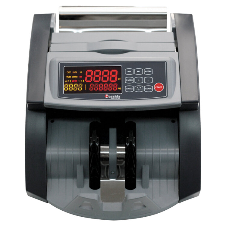 Счетчик банкнот CASSIDA 5550 UV, 1300 банкнот/мин, УФ-детекция, фасовка, 290636