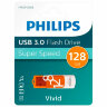 Флеш-диск 128 GB PHILIPS VIVID, разъем USB 3.0, желтый, FM12FD00B/97, 514097