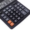 Калькулятор настольный ОФИСМАГ 555-BK (206x155 мм), 12 разрядов, двойное питание, ЧЕРНЫЙ, 271729, 271729