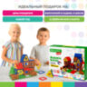 Магнитный конструктор MEGA MAGNETIC BUILD BLOCKS-129 "Построй дом", 129 деталей, BRAUBERG KIDS, 663850, 663850