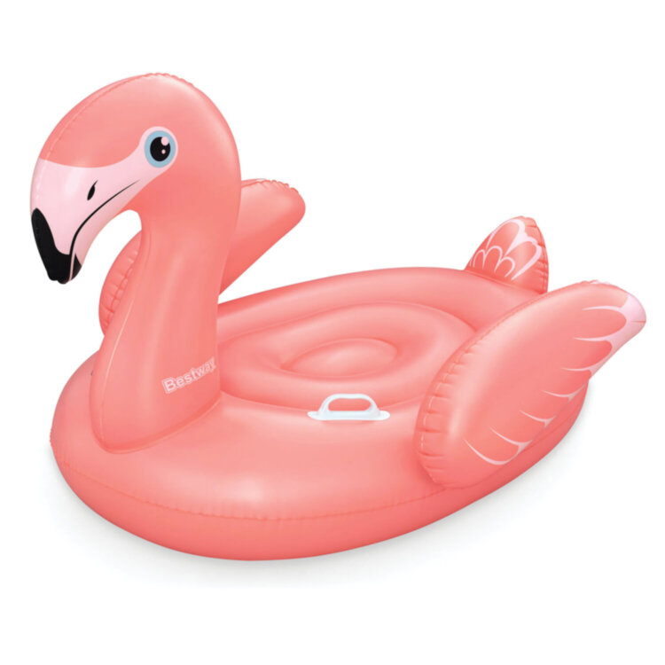 Надувная игрушка-наездник "Фламинго", 128x110x87см, от 3 лет, BESTWAY, 41525, 680087