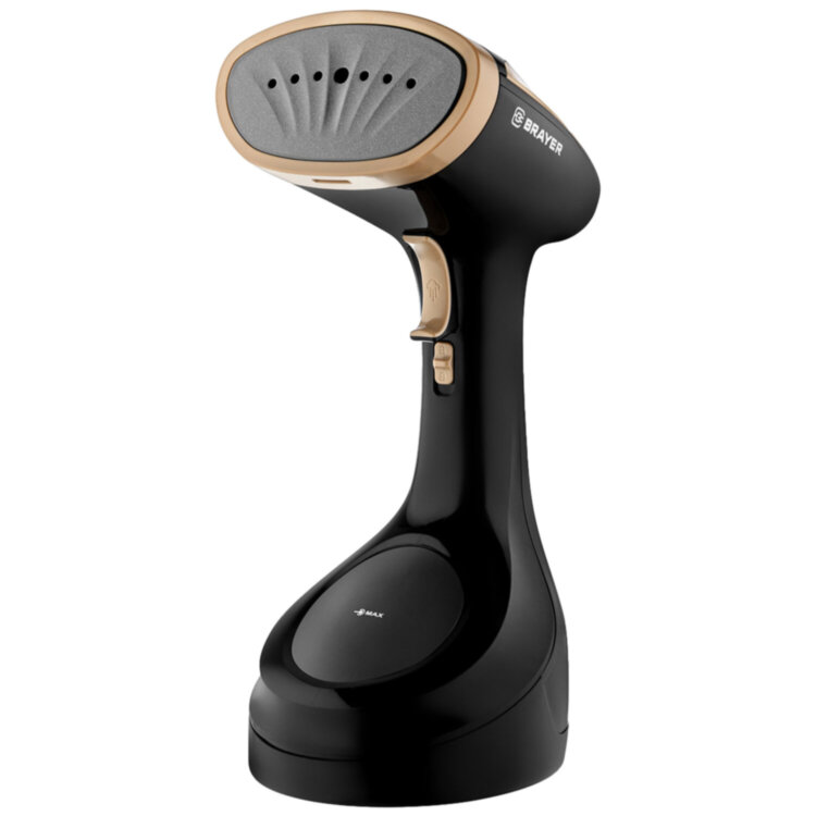 Отпариватель ручной BRAYER BR4125, 1700 Вт, пар 25 г/мин, резервуар 0,28 л, 1 режим, черный, 456612