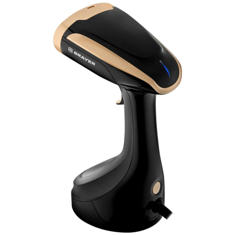 Отпариватель ручной BRAYER BR4125, 1700 Вт, пар 25 г/мин, резервуар 0,28 л, 1 режим, черный, 456612