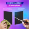 Ценник для мелового маркера А7 (7,4х10,5 см), КОМПЛЕКТ 10 шт., 3 мм, ПВХ, ЧЕРНЫЙ, BRAUBERG, 291289, 291289