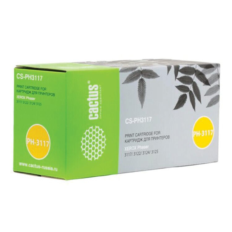 Картридж лазерный CACTUS (CS-PH3117) для XEROX Phaser3117/3122/3124/3125, ресурс 3000 стр., 361769