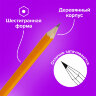Карандаши чернографитные простые с ластиком HB, ВЫГОДНАЯ УПАКОВКА КОМПЛЕКТ 12 штук, BRAUBERG, 180635, 180635