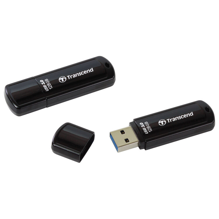 Флеш-диск 128 GB TRANSCEND Jetflash 700 USB 3.0, черный, TS128GJF700, 513179