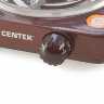 Настольная электрическая плита CENTEK CT-1508, 1000 Вт, 1 конфорка, 5 режимов нагрева, коричневая, CT-1508 Siberia, 457593