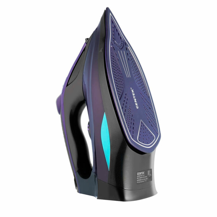 Утюг CENTEK CT-2361, 3000 Вт, керамическое покрытие, антикапля, антинакипь, фиолетовый, CT-2361 VIOLET, 457618