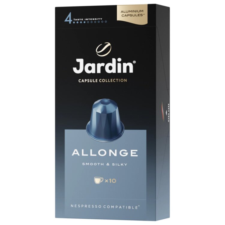 Кофе в капсулах JARDIN "Allonge" для кофемашин Nespresso, 10 порций, 1356-10, 621983