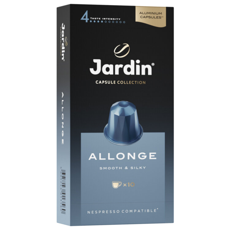 Кофе в капсулах JARDIN "Allonge" для кофемашин Nespresso, 10 порций, 1356-10, 621983