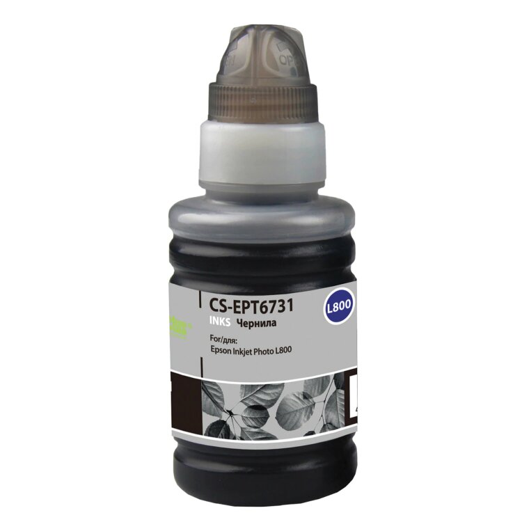 Чернила CACTUS (CS-EPT6731) для СНПЧ EPSON L800/L810/L850/L1800, черные, 0,1 л, 361920