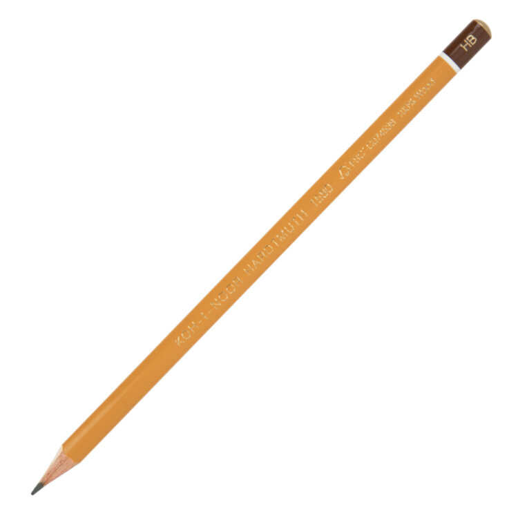 Карандаши чернографитные KOH-I-NOOR "1580", НАБОР 3 шт., HB, без резинки, заточенные, блистер, 15800HB001BL, 182170