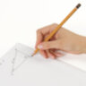Карандаши чернографитные KOH-I-NOOR "1580", НАБОР 3 шт., HB, без резинки, заточенные, блистер, 15800HB001BL, 182170