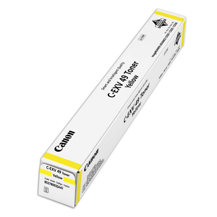 Тонер CANON (C-EXV49Y) для Canon IR C3320/C3320i/C3325i/C3330i/C3500, желтый, ресурс 19000 страниц, 8527B002, 363507