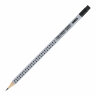Карандаш чернографитный FABER-CASTELL, 1 шт., "Grip 2001", HB, трехгранный, с ластиком, 117200, 180939