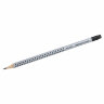 Карандаш чернографитный FABER-CASTELL, 1 шт., "Grip 2001", HB, трехгранный, с ластиком, 117200, 180939