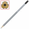Карандаш чернографитный FABER-CASTELL, 1 шт., "Grip 2001", HB, трехгранный, с ластиком, 117200, 180939