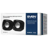 Колонки компьютерные SVEN 120, 2.0, 2х2,5 Вт, пластик, черные, SV-013493, 512930