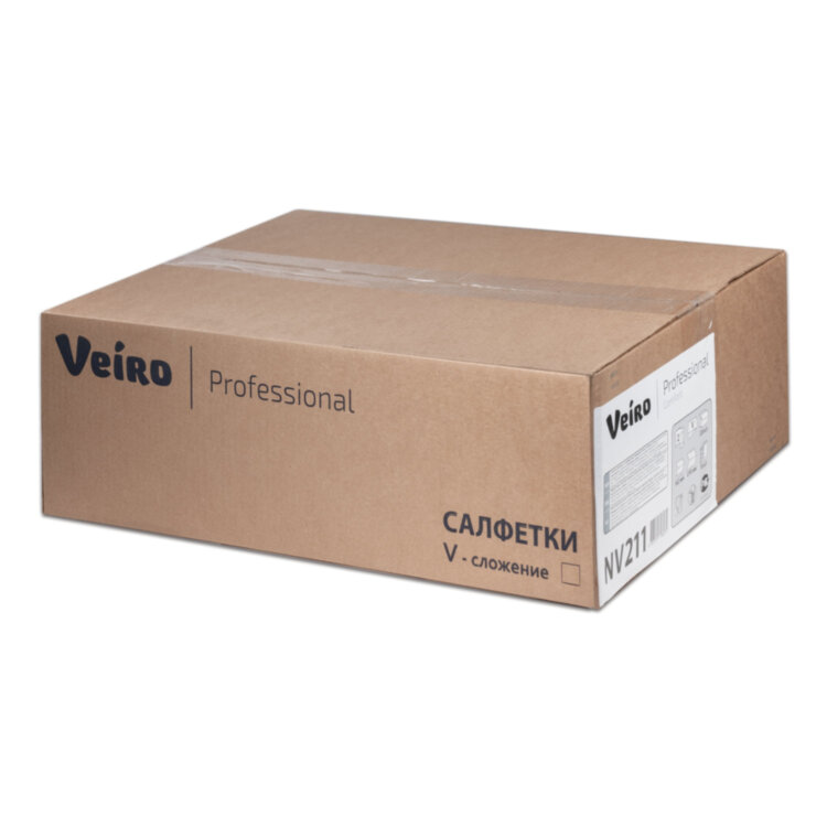 Салфетки VEIRO Professional (Система N4), Comfort, КОМПЛЕКТ 15 шт. х 220 шт., 2-слойные, белые, 21х16,2, V, NV211, 127092