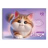 Альбомы для рисования ДЭК, А4, 40 л., КОМПЛЕКТ 2 шт., гребень, Soft-touch, BRAUBERG, 200х290 мм, "Мурчики", 107737, 107737