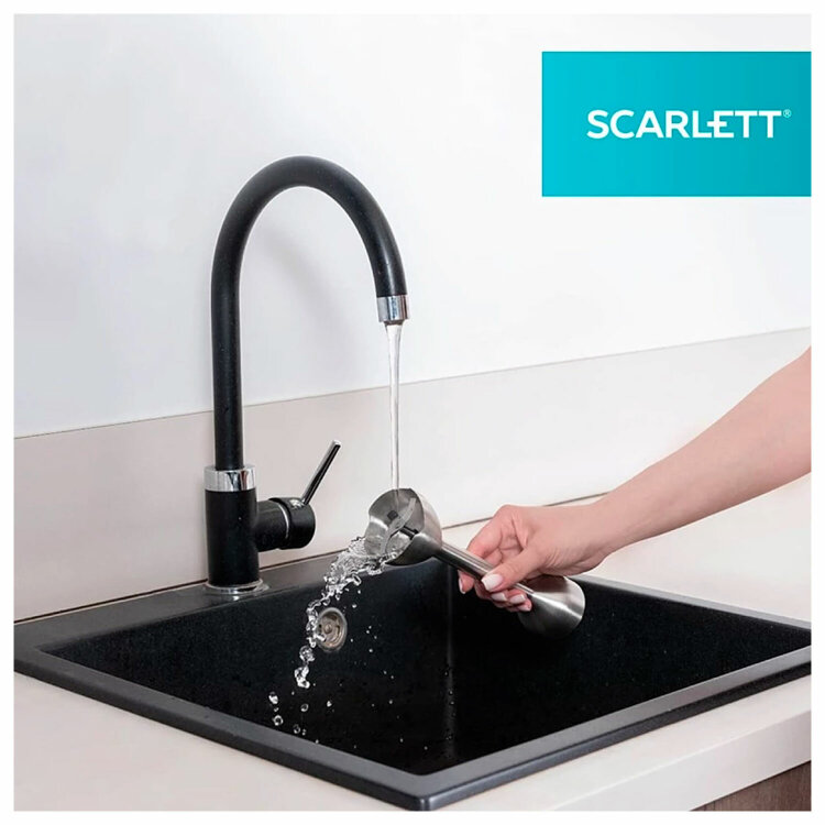 Блендер погружной SCARLETT SC-HB42F40, 2200 Вт, 9 скоростей, 3 насадки, стакан, черный, 457192