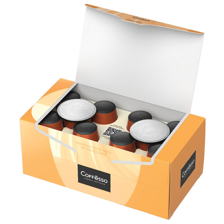 Кофе в капсулах COFFESSO "Crema Delicato" для кофемашин Nespresso, 20 порций, арабика 100%, 101229, 622163