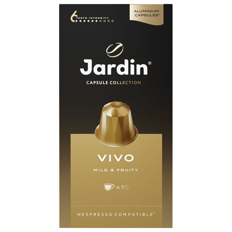 Кофе в капсулах JARDIN "Vivo" для кофемашин Nespresso, 10 порций, 1354-10, 621986