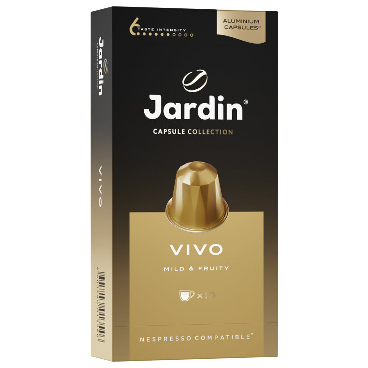 Кофе в капсулах JARDIN "Vivo" для кофемашин Nespresso, 10 порций, 1354-10, 621986