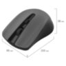 Мышь беспроводная SONNEN V99, USB, 1000/1200/1600 dpi, 4 кнопки, оптическая, серая, 513528, 513528