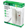 Телефон RITMIX RT-311 white, световая индикация звонка, тональный / импульсный режим, повтор, белый, 80002232, 263159