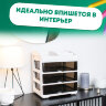 Органайзер для хранения косметики, канцтоваров, мелочей ТРЕХУРОВНЕВЫЙ 31,5x27,7x21 см, DASWERK (ДАСВЕРК), 608474, 608474