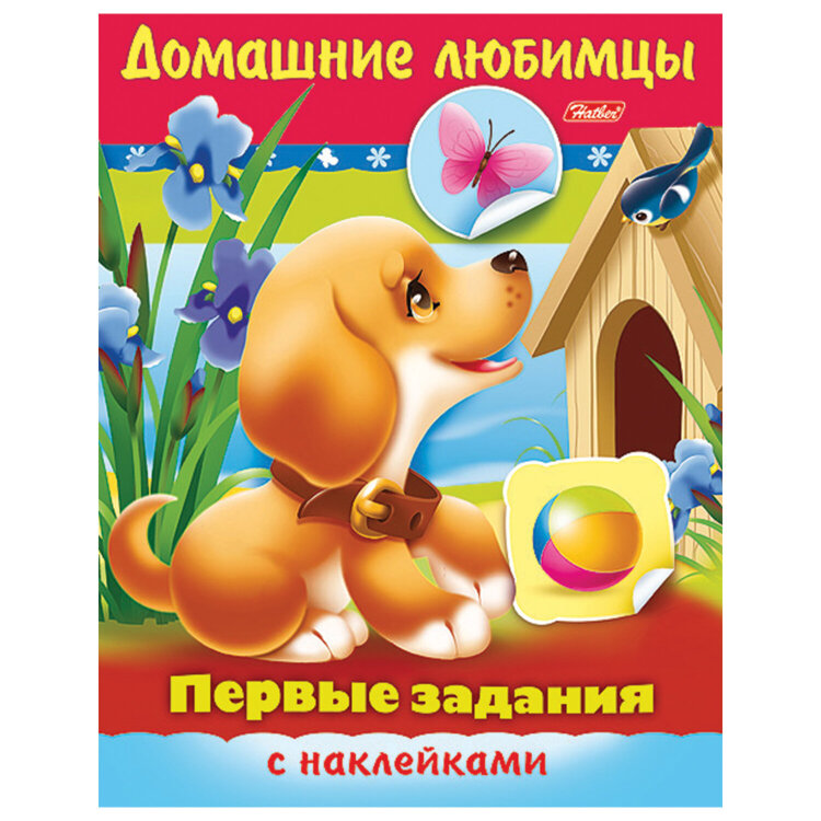 Книжка с наклейками "Тесты и задания", АССОРТИ, А5, 16 стр., HATBER, 50 штук, 691180