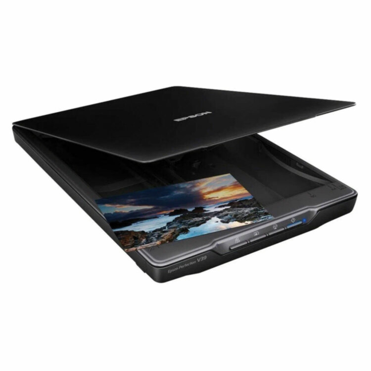 Сканер планшетный EPSON Perfection V39, А4, 10 сек, 4800x4800, B11B232201, 354849