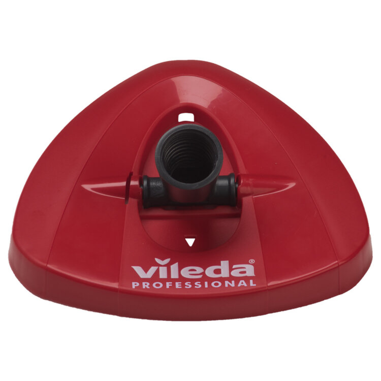 Швабра с отжимом и ведром 10л VILEDA PROFESSIONAL "УльтраСПИН Мини", КОМПЛЕКТ с телескопич. ЧЕРЕНКОМ 84-144 см, насадкой, красный, 158011, 703651