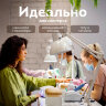 Настольная лампа / светильник на струбцине, Е27, 40 Вт, белый, высота 75 см, DASWERK (ДАСВЕРК), 238323, 238323