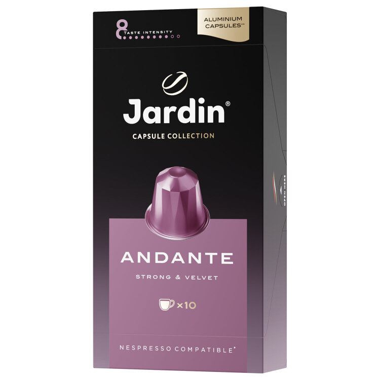 Кофе в капсулах JARDIN "Andante" для кофемашин Nespresso, 10 порций, 1353-10, 621984