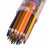 Карандаши цветные акварельные BRAUBERG PREMIUM AQUARELLE 36 цветов в тубе, трехгранные, утолщенный грифель 4 мм, натуральное дерево,181933, 181933