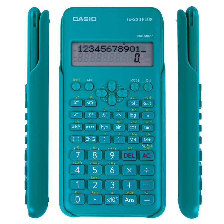 Калькулятор инженерный CASIO FX-220PLUS-2-S (155х78 мм), 181 функция, питание от батареи, сертифицирован для ЕГЭ, FX-220PLUS-2-S-, 250393
