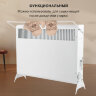 Обогреватель-конвектор SONNEN MINI-1500.2, 1500 Вт, вешалка, Х-образный нагревательный элемент, белый, сделано в России, 457631, 457631