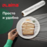 Пленка пищевая ПЭ 450 мм х 300 м, гарантированная длина, 6 мкм, вес 0,73 кг +-5%, LAIMA, 605042, 605042