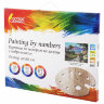 Картина по номерам 40x50 см, ОСТРОВ СОКРОВИЩ "Город у моря", на подрамнике, акрил, кисти, 663271, 663271