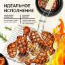 Решетка-гриль ГЛУБОКАЯ универсальная, размер 320х260 мм, глубина 50 мм, никелированное покрытие, РГК3НЭ, 701750