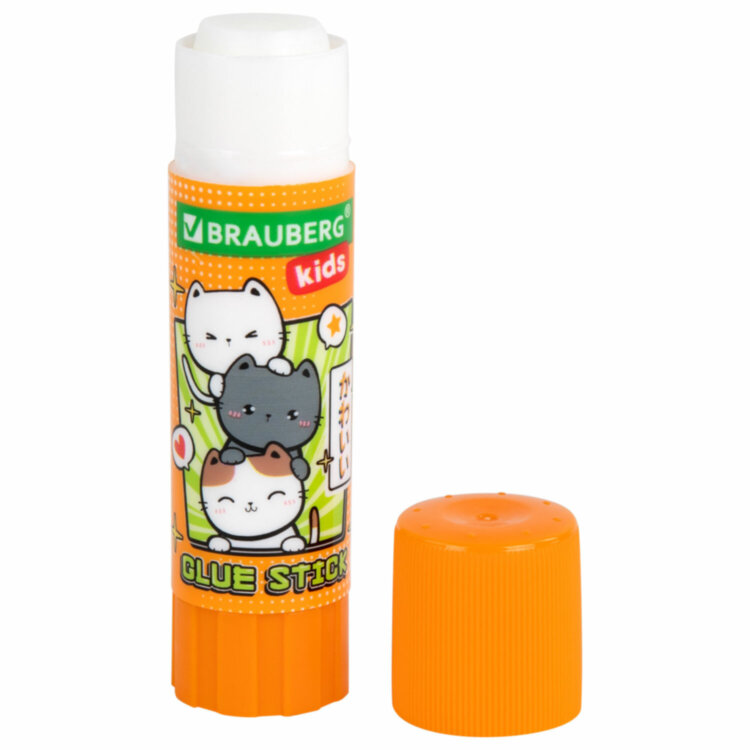 Клей-карандаш "Anime" 15 г, BRAUBERG KIDS, ассорти, 272472, 20 штук, 272472