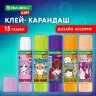 Клей-карандаш "Anime" 15 г, BRAUBERG KIDS, ассорти, 272472, 20 штук, 272472
