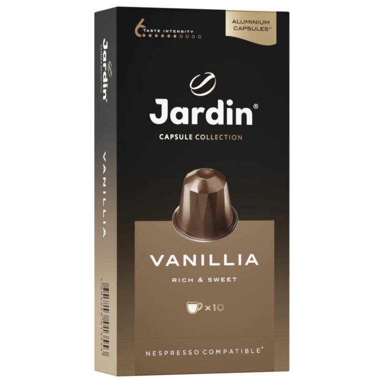 Кофе в капсулах JARDIN "Vanillia" для кофемашин Nespresso, 10 порций, 1355-10, 621985