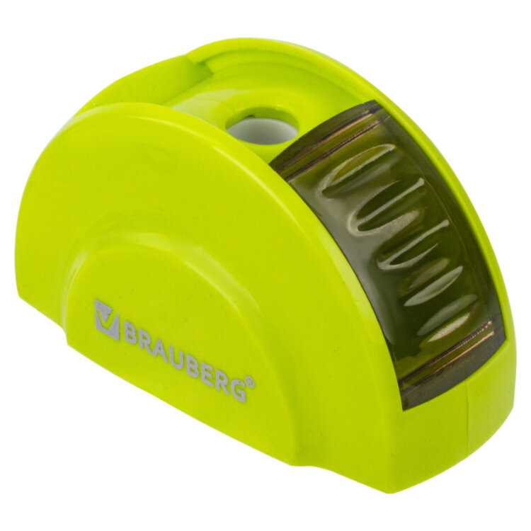 Точилка BRAUBERG "Roll", с контейнером, пластиковая, корпус ассорти, 228464, 24 штук, 228464
