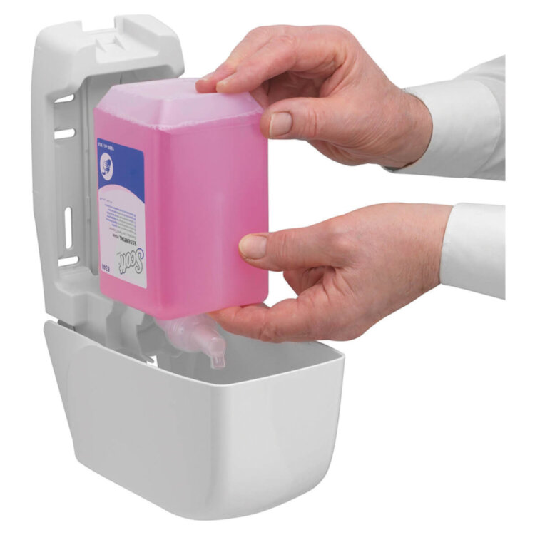 Картридж с пенным мылом одноразовый KIMBERLY-CLARK Scott "Essential", 1 л, розовый, артикул 6340, 702110